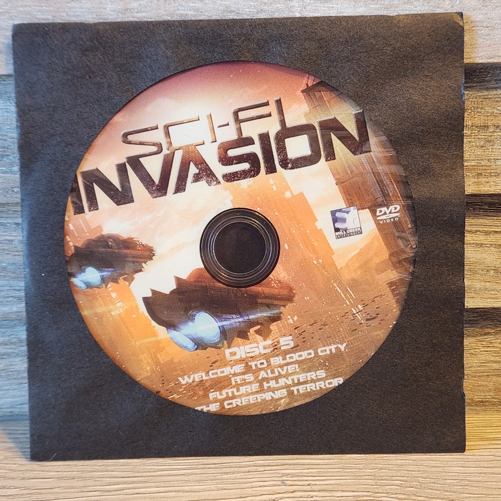 🖤 Sci Fi Invasion Science Fiction DVD Disc 5  4 Movies